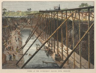 Works at the Government Graving Dock, Br… Queensland