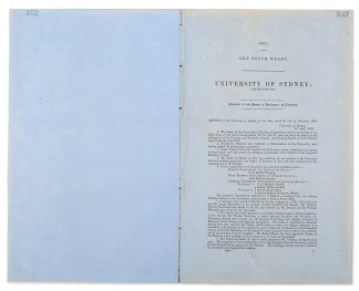 University of Sydney. (Report for 1860.) RARE BOOKS