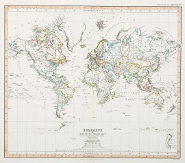Erdkarte in Mercator's Projection zur Uebersciht der Colonien.
