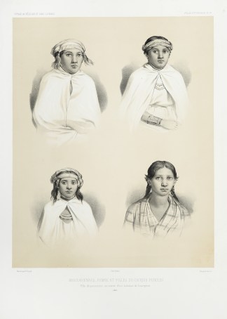 Araucaniennes, Femme et Filles du Caciqu… South America