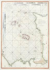 A chart of the islands of Jersey and Guernsey, Sark, Herm and Alderney; with the adjacent coast of France.