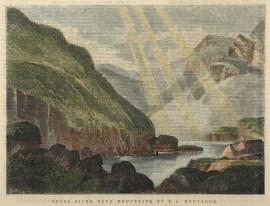 Grose River, Blue Mountains, by E. L. Montague. AUSTRALIA Grose River, Blue Mountains, by E. L. Montague.