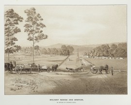 Railway Works and Station, in Course of Construction.