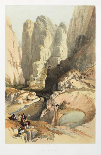 The Theatre. Entrance to Petra 10th Marc… David Roberts
