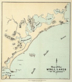 Map of the Myall Lakes New South Wales