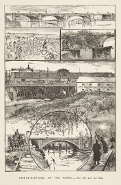 Prince’s-Bridge on the Yarra.-The Old and New. Melbourne Prince's-Bridge on the Yarra.-The Old and New.