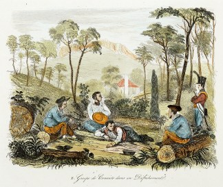 Groupe de Convicts dans un Defrichement. Australiana (General)