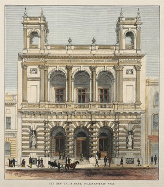 The New Union Bank, Collins-Street West. Melbourne