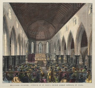 Melbourne Churches: Interior of St. Mary… Melbourne