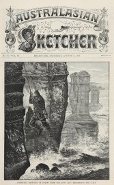 Attempted Recovery of Bodies from the Loch Ard: Descending the Cliff.