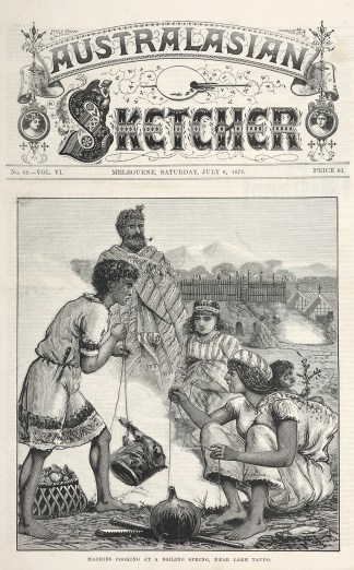 Maories Cooking at a Boiling Spring, nea… NEW ZEALAND Maories Cooking at a Boiling Spring, nea… NEW ZEALAND