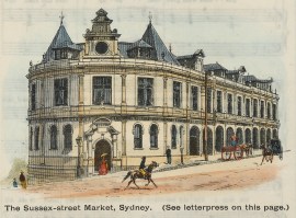 The Sussex-street Market, Sydney. AUSTRALIA
