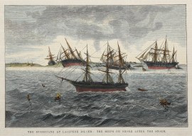 The Hurricane at Lacepede Island: The Ships on Shore After the Storm.