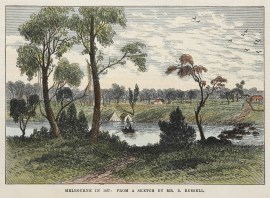Melbourne in 1837: From a Sketch by Mr. R. Russell.