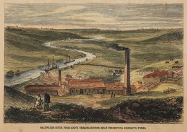 Saltwater River from above the Melbourne meat Preserving Company's works.