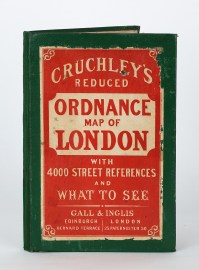 Cruchley's Reduced Ordnance map of London with 4000 Street References and What to see.