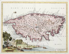 Carta Geografica del Regno di Corsica