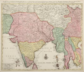 Partie De La Nouvelle Grande Carte Des Indes Orientales, Contenant Les Terres Du Mogol, Surate,Malabar, Coromandel, Bengale, Aracan, Pegu, Siam, Camboje… Asia Continent Partie De La Nouvelle Grande Carte Des Indes Orientales, Contenant Les Terres Du Mogol, Surate,Malabar, Coromandel, Bengale, Aracan, Pegu, Siam, Camboje...
