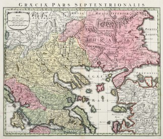 Graeciae pars Septentrionalis Balkans & Greece