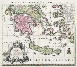 Graeciae pars Meridionalis Balkans & Greece