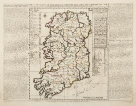 Carte Ancienne et Moderne de L'Irlande, avec Quelques Remarques sur son Gouvernement et sur etat Present de Cette Isle