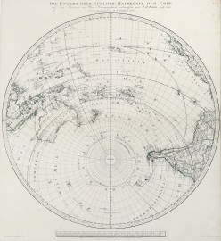 Die untere oder sudliche Halbkugel der Erde auf de… Australia