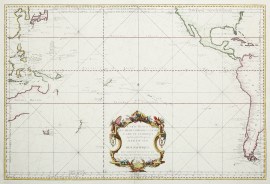 Carte Reduite Des Mers Comprises entre L’Asia et L’Amerique Apelees par les Navigateurs Mer Du Sud ou Mer Pacifique pour servir aux Vaisseaux du Roi. Americas Continent -Showing United States South America, Canada, Central America, Caribbean Carte Reduite Des Mers Comprises entre L'Asia et L'Amerique Apelees par les Navigateurs Mer Du Sud ou Mer Pacifique pour servir aux Vaisseaux du Roi.