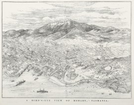 A Bird's-Eye View of Hobart, Tasmania.
