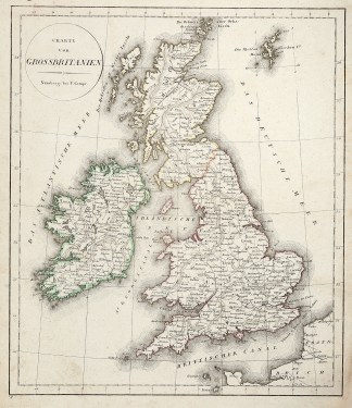 Charte von Grossbritanien BRITISH ISLES