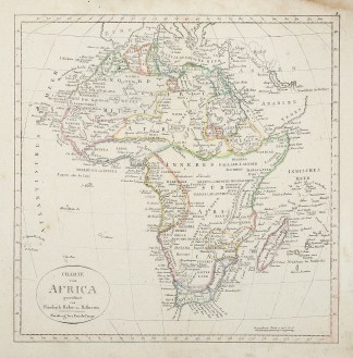 Charte von Africa gezeichmet von Friedri… MAPS & GLOBES