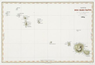 Carte des Iles Taiti pour servir au Voya… Polynesia