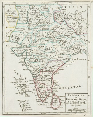 Indoustan ou Etats Du Mogol MAPS & GLOBES