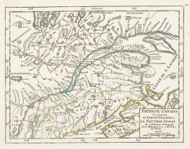 Partie Du Canada ou se trouvent les Fleuve St. Laurent et La Nouvelle Ecosse