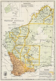 Map of Western Australia 1932