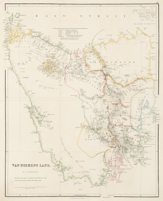 Van Diemens Land, by J. Arrowsmith. Tasmania