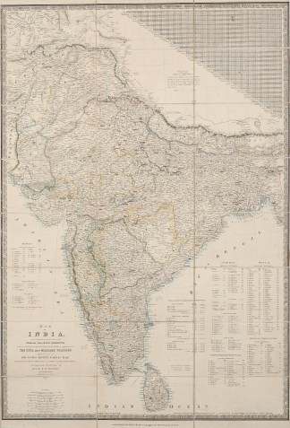 Map of India Constructed with Great Care… Cased Maps