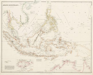 Asiatic Archipelago, by J. Arrowsmith. East Asia
