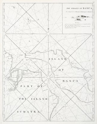 The straits of Banca according to the be… MAPS & GLOBES