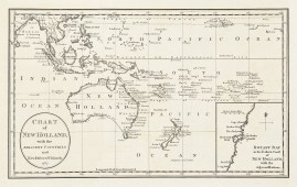 Chart of New Holland, with the Adjacent Countries and New Discover'd Islands 1787.