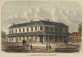 Hertslet’s Family Hotel, Wellington. AUSTRALIA Hertslet's Family Hotel, Wellington.