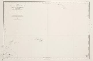 Carte des iles South-Orkney, Sandwich, G… Antarctica, Southern Waters