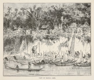 View of Bassac, Laos. TOPOGRAPHICAL VIEWS