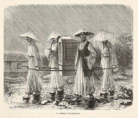 A Corean Palanquin. Korea A Corean Palanquin.