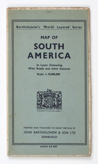 Map of South America In Layer Colouring … ATLAS & CASED MAPS