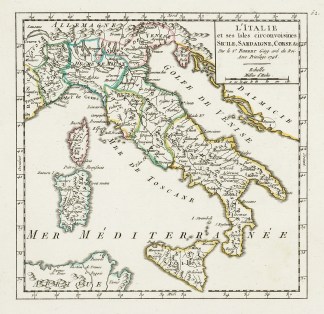 l’Italie et ses Isles circonvoisin… Acquisitions Maps
