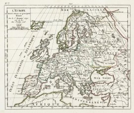 L'Europe Divisee Suivant ses Principaux Etats