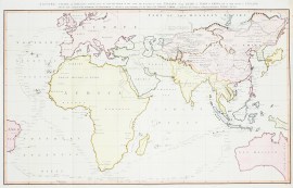 A General Chart, on the Mercator's Projection, to show the Track of the Lion and Hindostan from England to the Gulph of Pekin in China, and of their return to England, with the daily statement of the Barometer and Thermometer as observed at noon; containing also the limits of the Chinese Empire, as extended by the Conquests of the present Emperor Tchein-Lung.